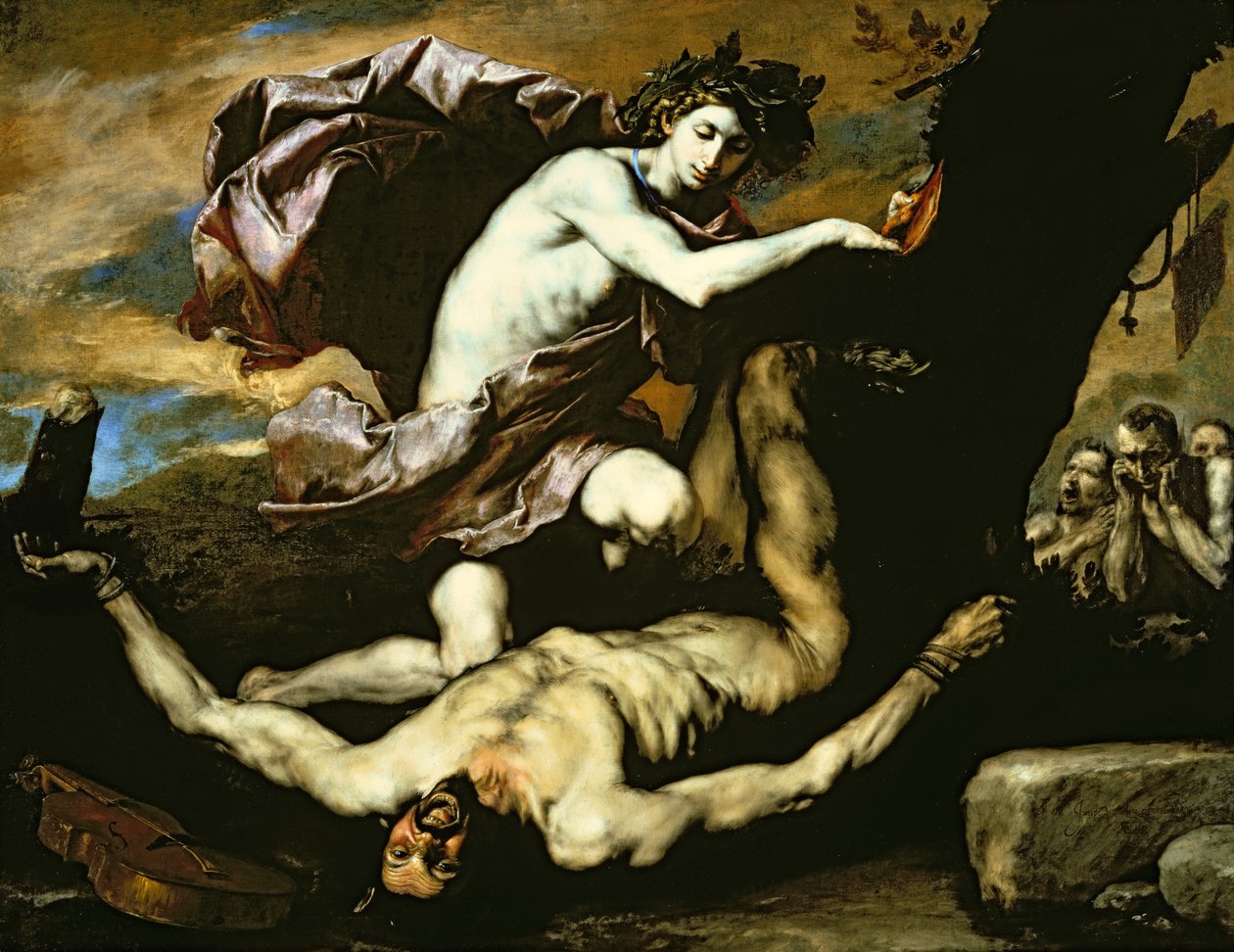 Apollon ve Marsyas by Jusepe de (1591 1652) Ribera