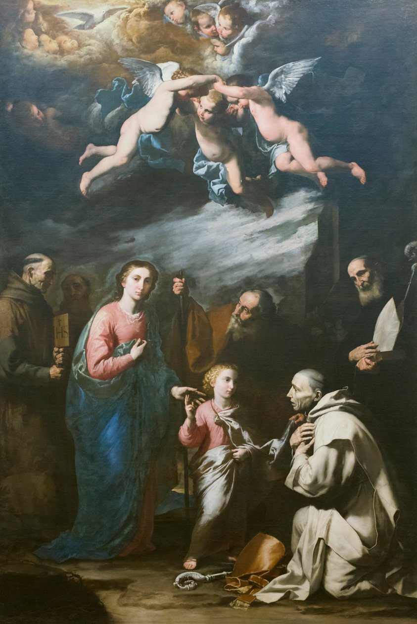 Ebedi baba ile dünyevi üçlü by Jusepe de Ribera