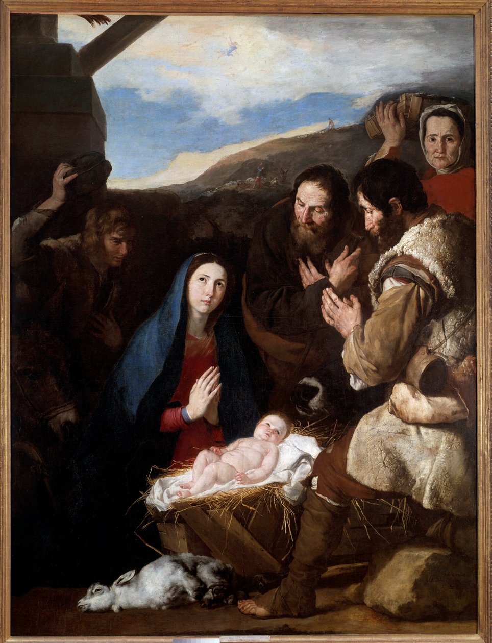 Çobanların Hayranlığı Tablosu Jose de Ribera dit il Spagnoletto “İspanyol”” (1591-1652) by Jusepe de Ribera