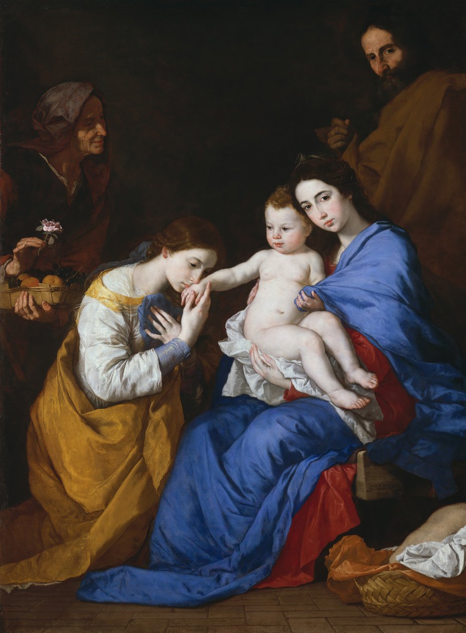 Aziz Anne ve İskenderiyeli Catherine ile Kutsal Aile, 1648. by Jusepe de Ribera