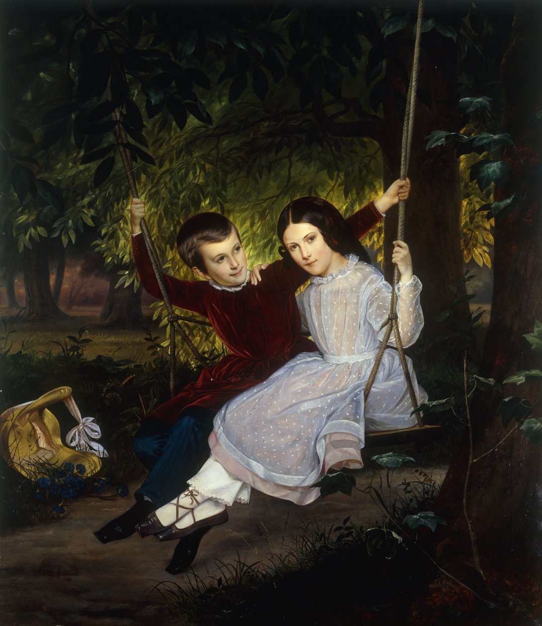 Salıncakta Alexander ve Fanny, 1847 by Just Jean Christian Holm