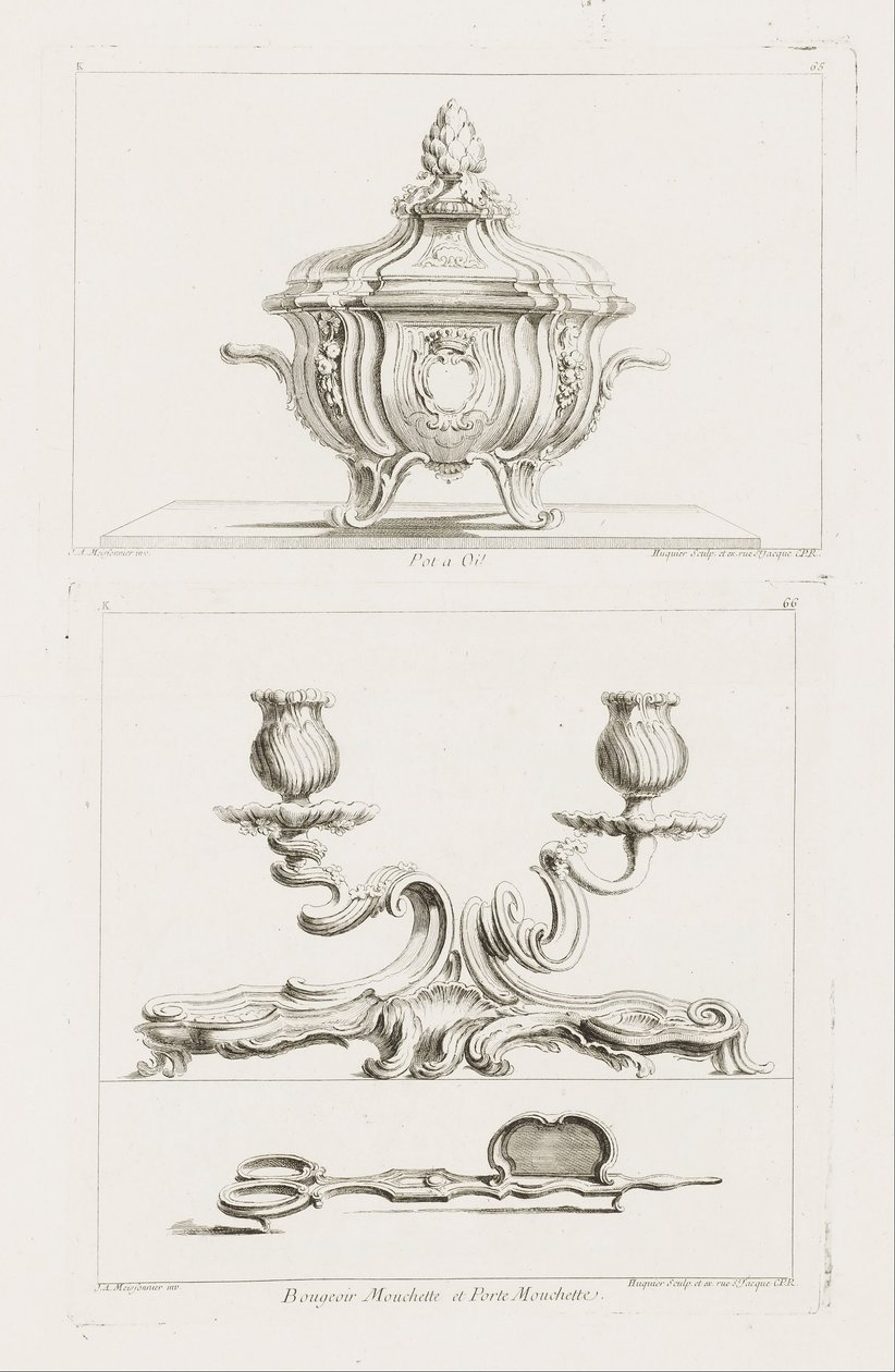 Bir Yağ Kap., Terrin, 5. Plaka by Juste Aurèle Meissonnier