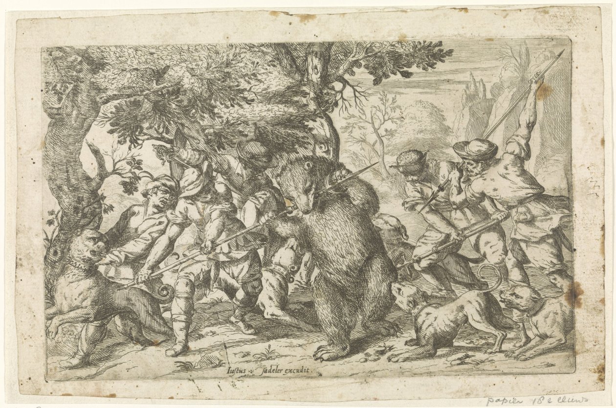ayı avı by Justus Sadeler (possibly)
