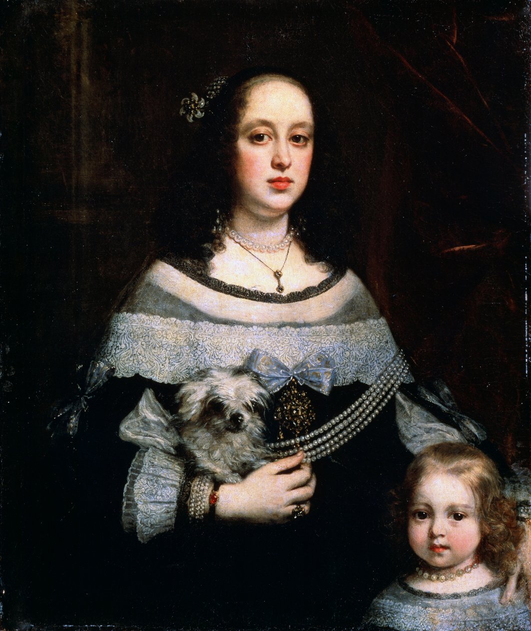 Bir Hanımefendi ve Küçük Bir Kızın Portresi, c1660 by Justus Sustermans