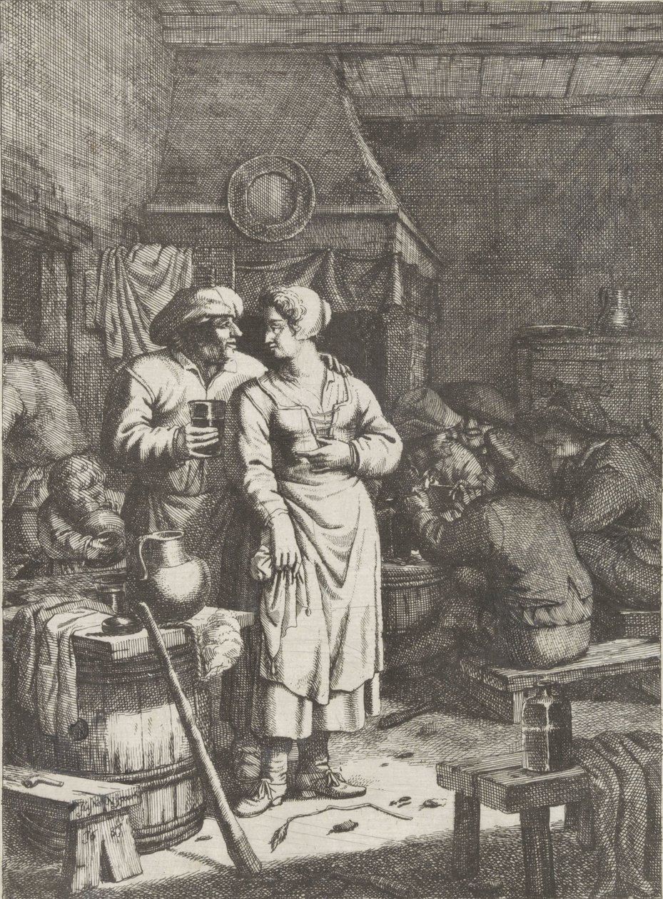 bar sahnesi by Justus van den Nijpoort