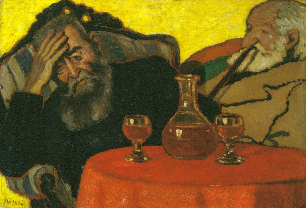 Babam ve Piacsek, Kırmızı Şarapla by József Rippl Rónai