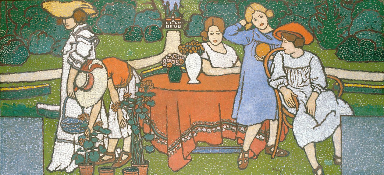 Schiffer Villa İçin Panel Resmi by József Rippl Rónai