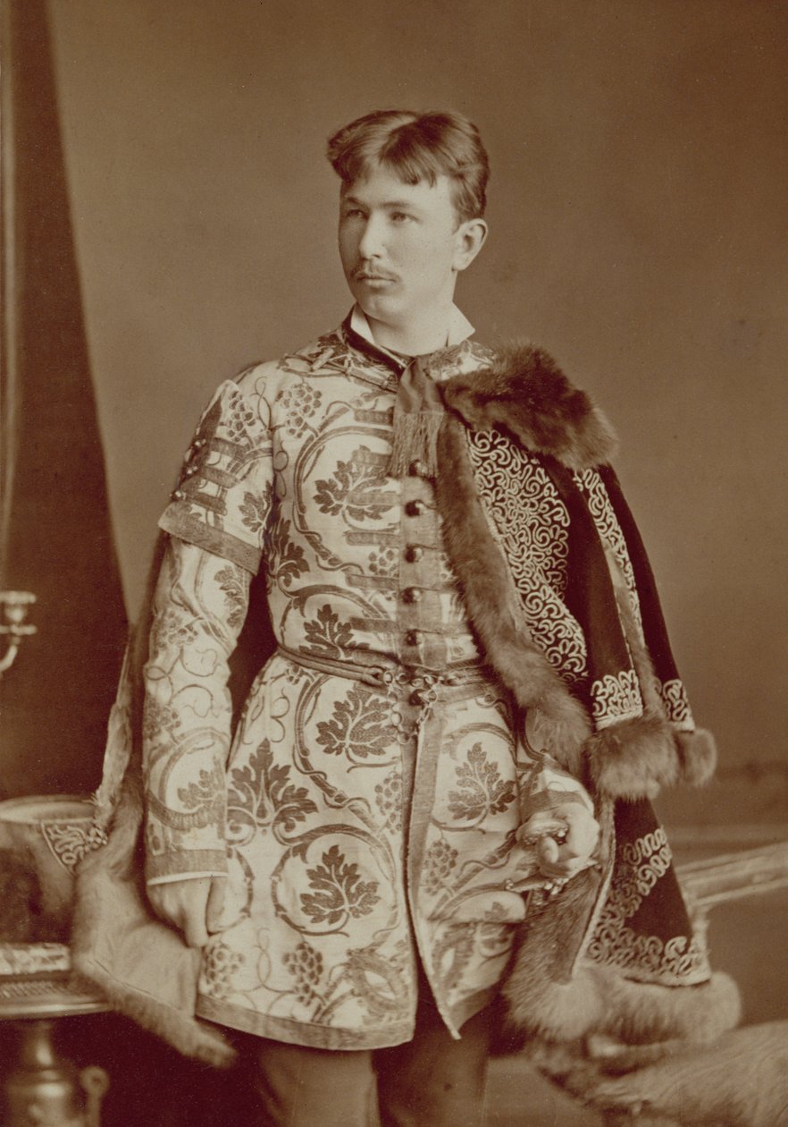 Genç Macar Magnate, 1870-80 dolayları (sepya fotoğrafı) by József Borsos