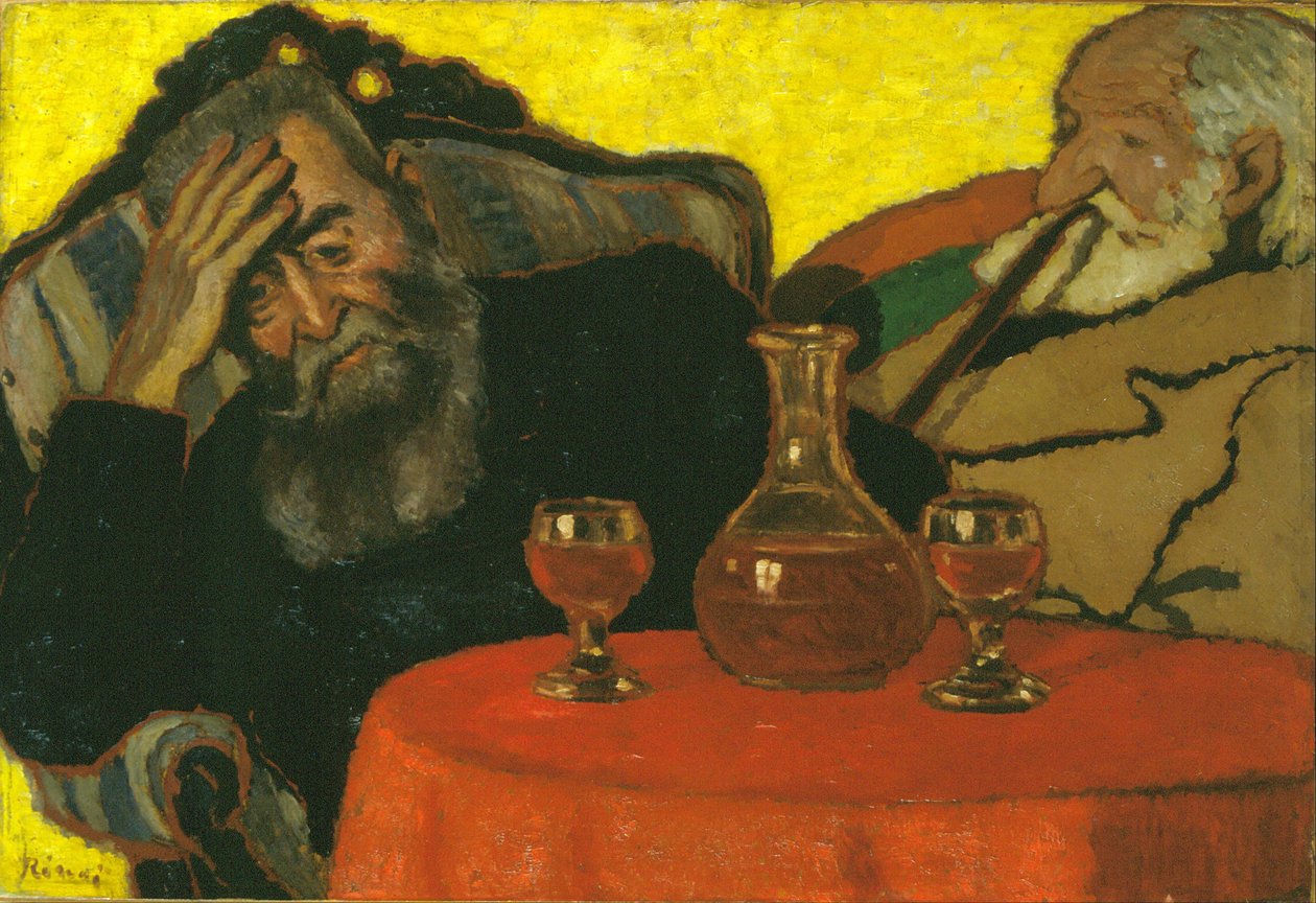 Babam ve Piacsek, Kırmızı Şaraplı by József Rippl Rónai