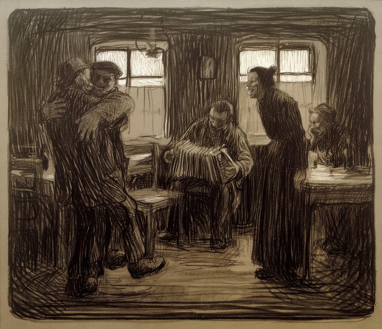 K.Kollwitz, Hamburg barı by Käthe Kollwitz