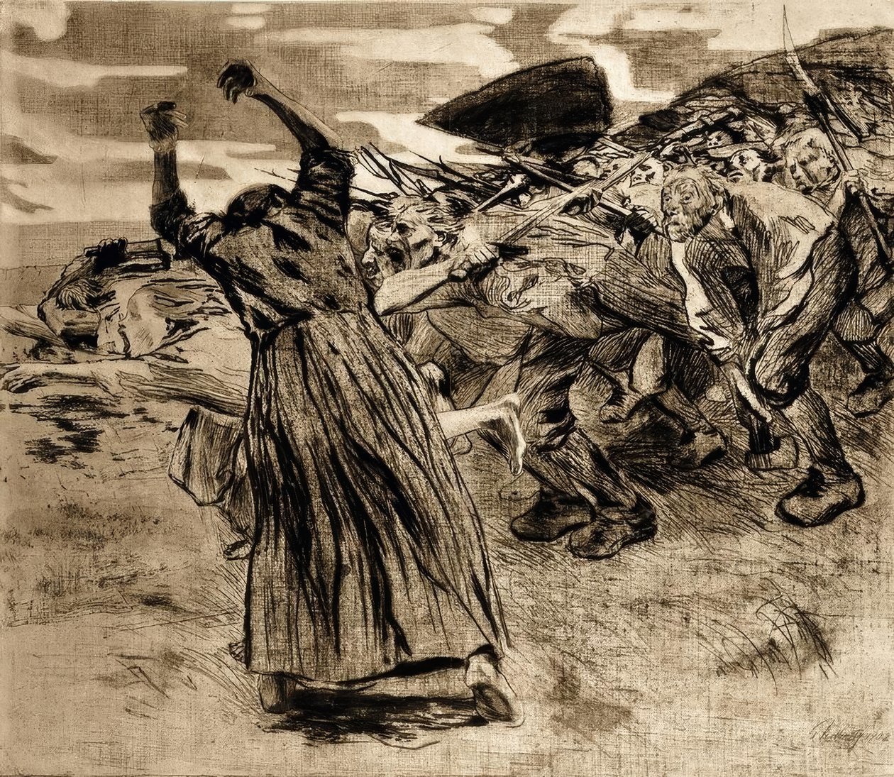 Losbrüc by Käthe Kollwitz