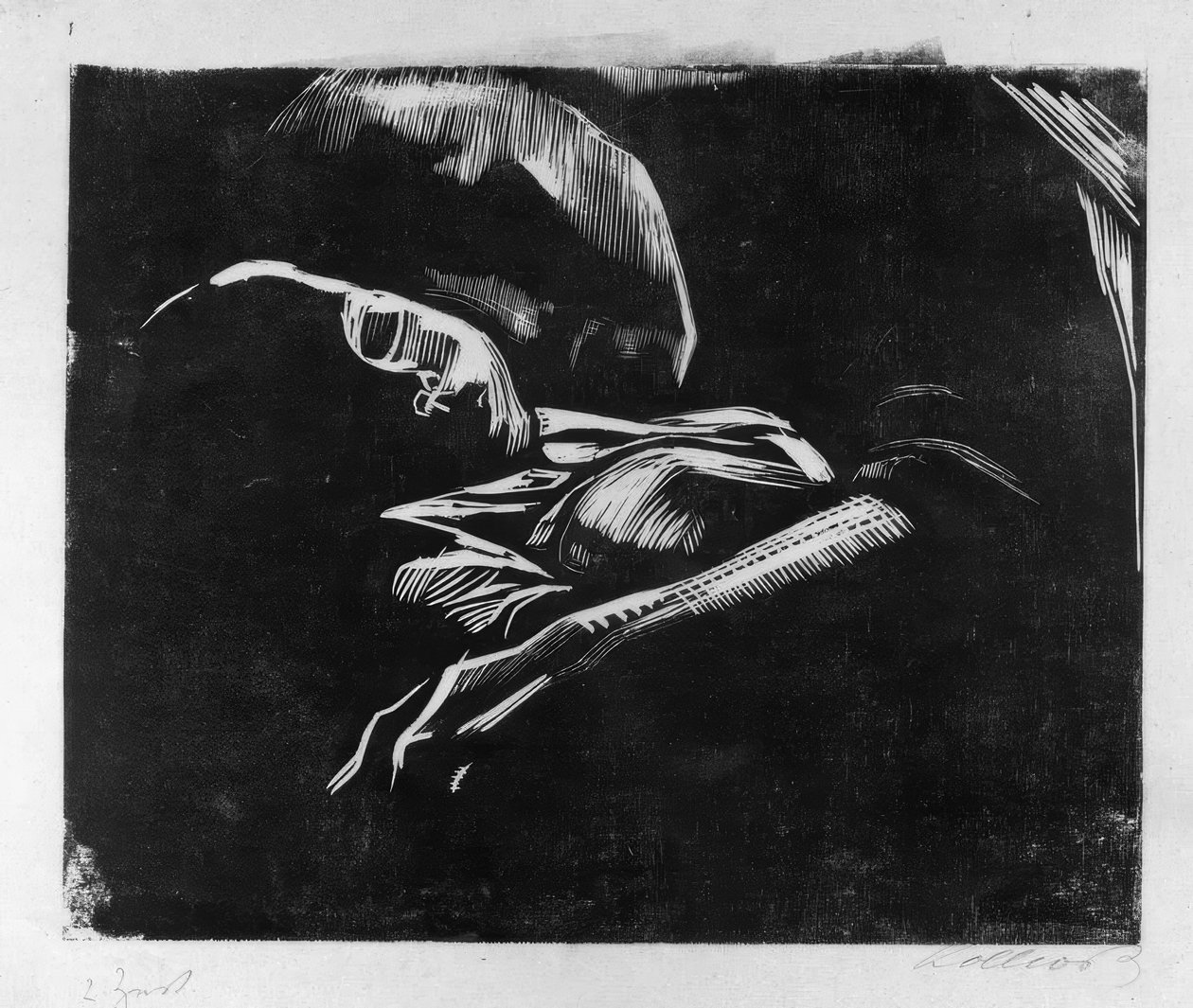çocukla uyumak by Käthe Kollwitz
