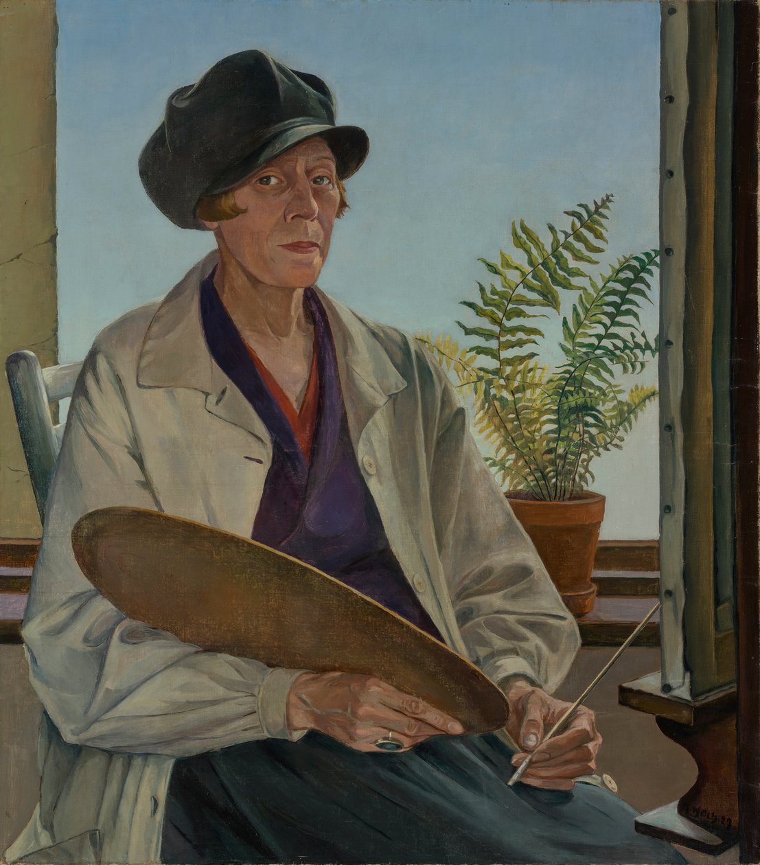 kendi kendine portre by Käthe Hoch