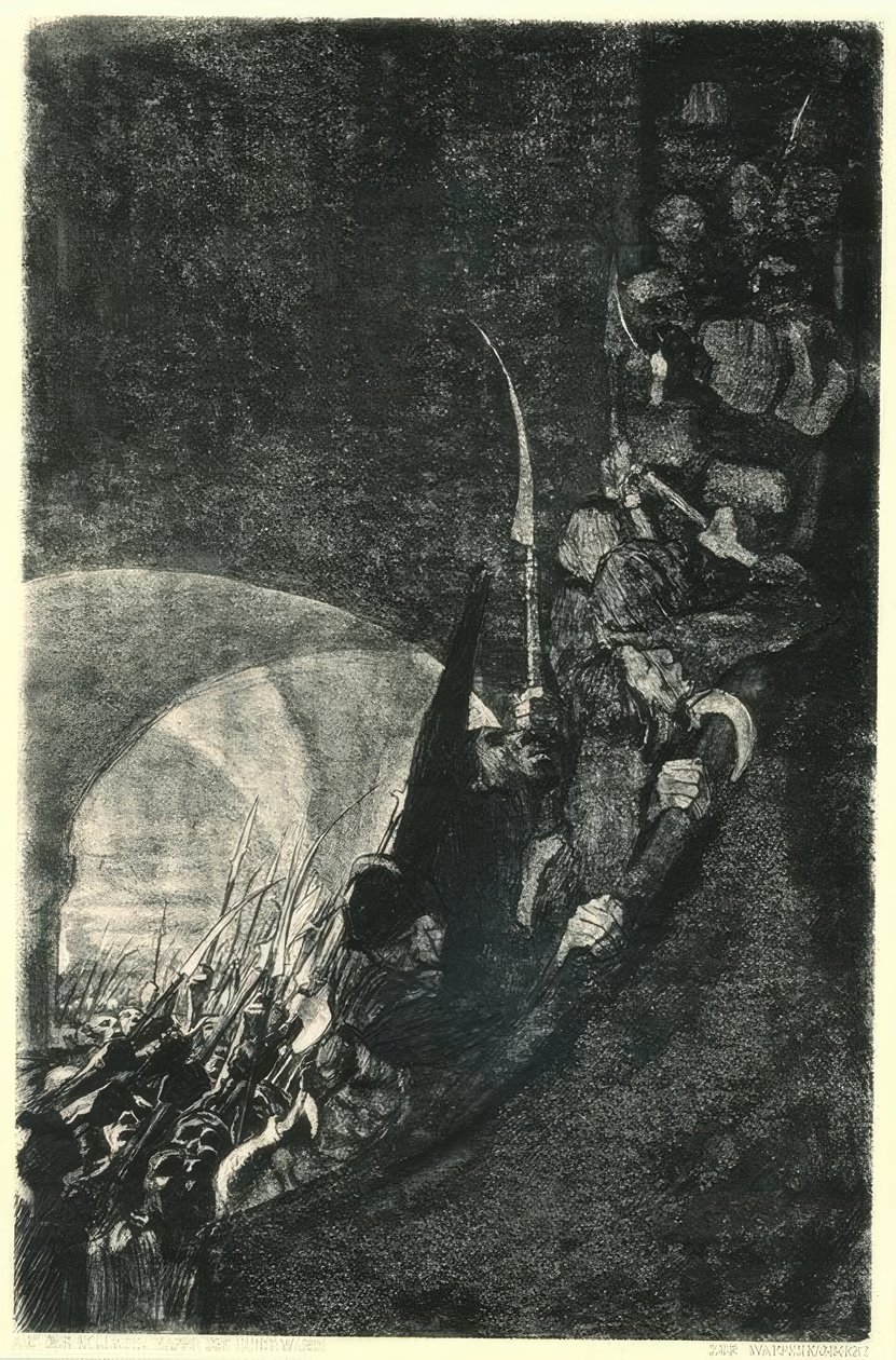 Bir kasada silahlanma by Käthe Kollwitz