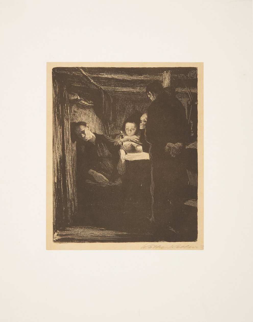 Bir Dokumacı İsyanı - Ölüm by Käthe Kollwitz