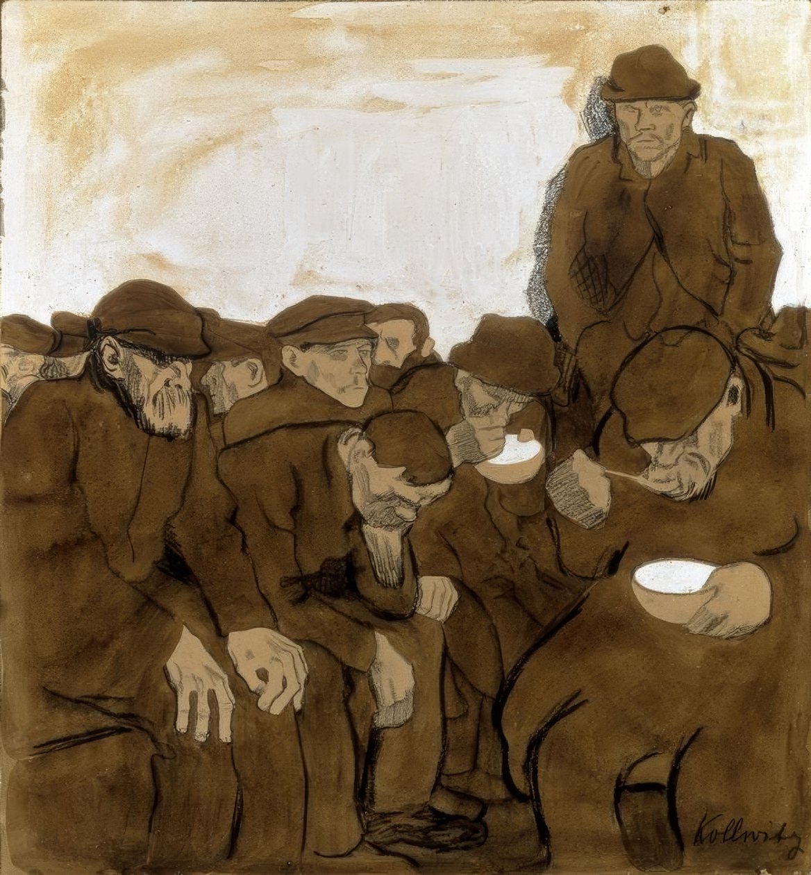 Isınma salonlarında by Käthe Kollwitz