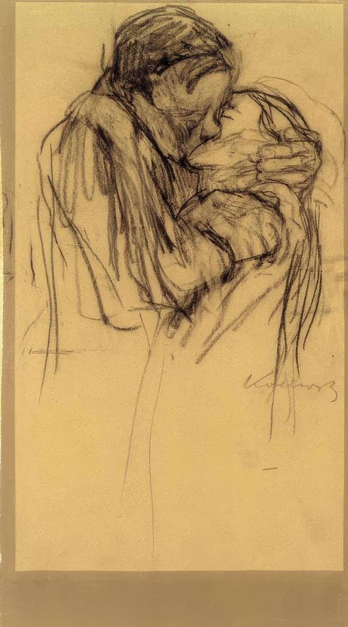 K. Kollwitz, Öpücük by Käthe Kollwitz