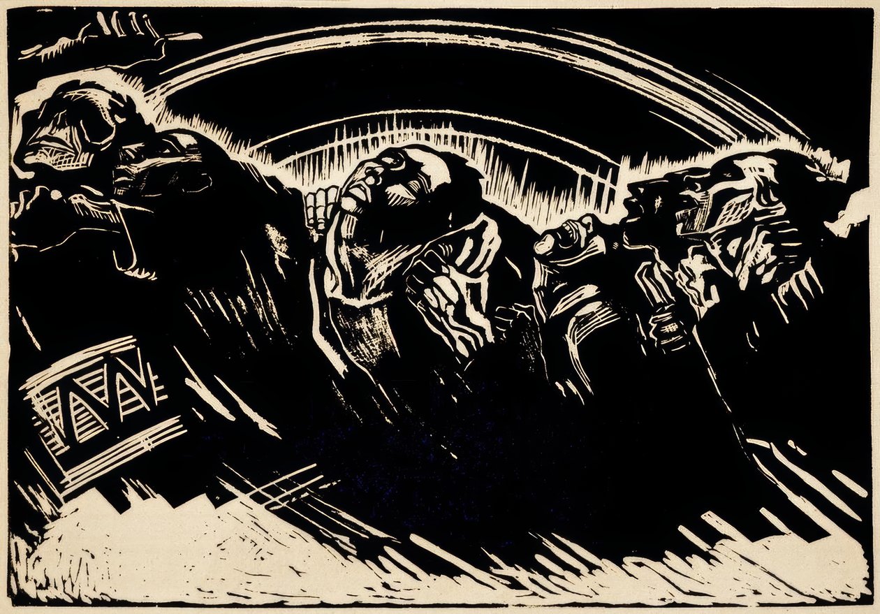 K. Kollwitz, Gönüllüler by Käthe Kollwitz