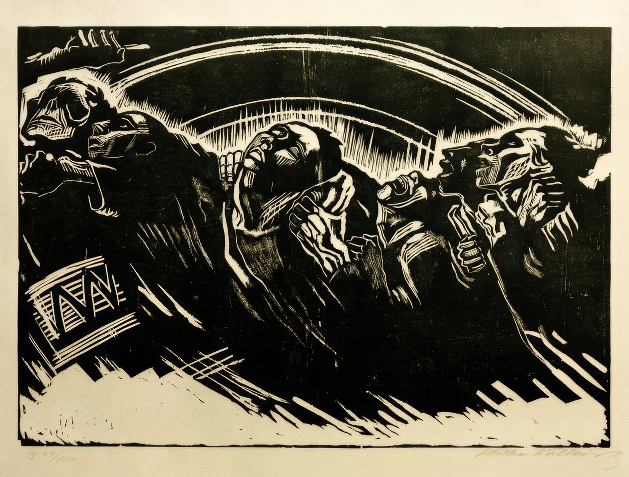 K. Kollwitz, Gönüllüler by Käthe Kollwitz