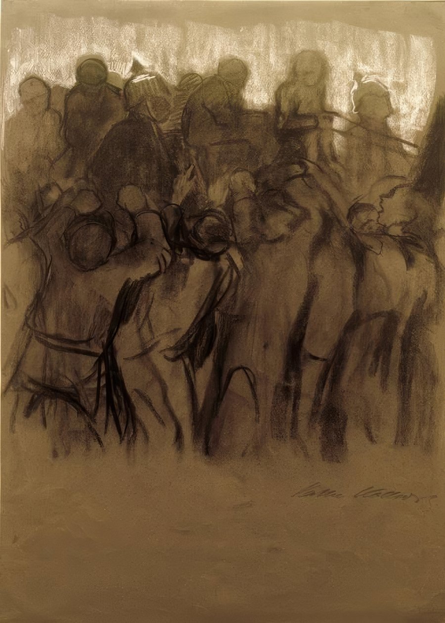 K. Kollwitz, baskın (kömür grevi) by Käthe Kollwitz