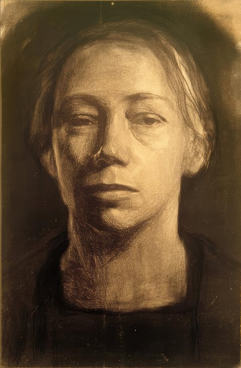 Käthe Kollwitz, otoportre 1904 by Käthe Kollwitz