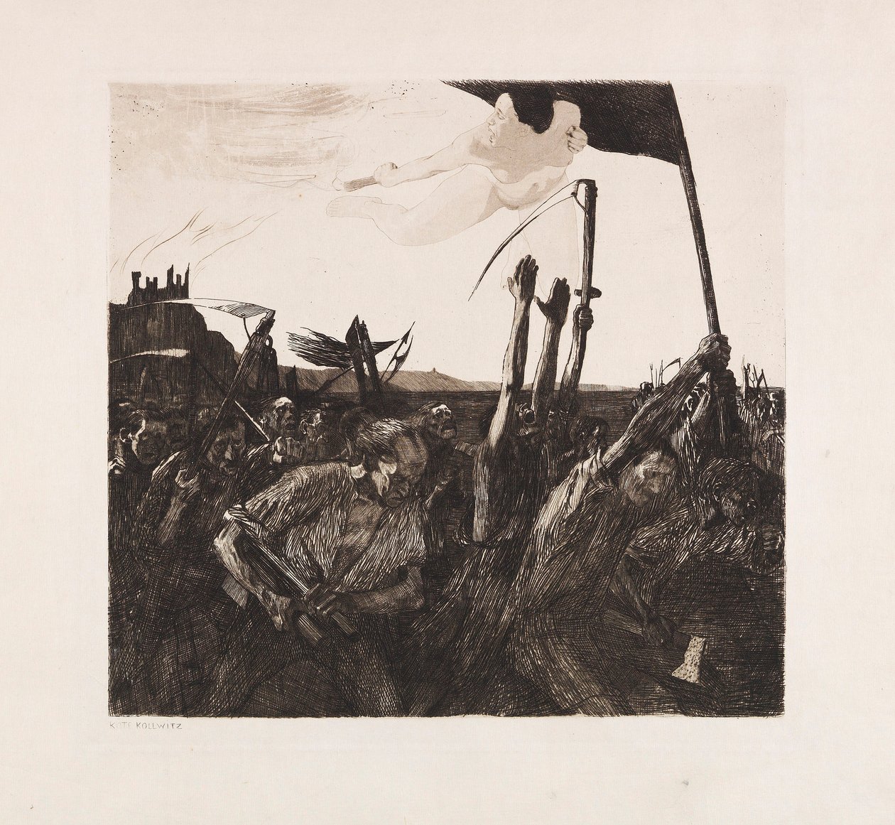 İsyan, 1899. by Käthe Kollwitz