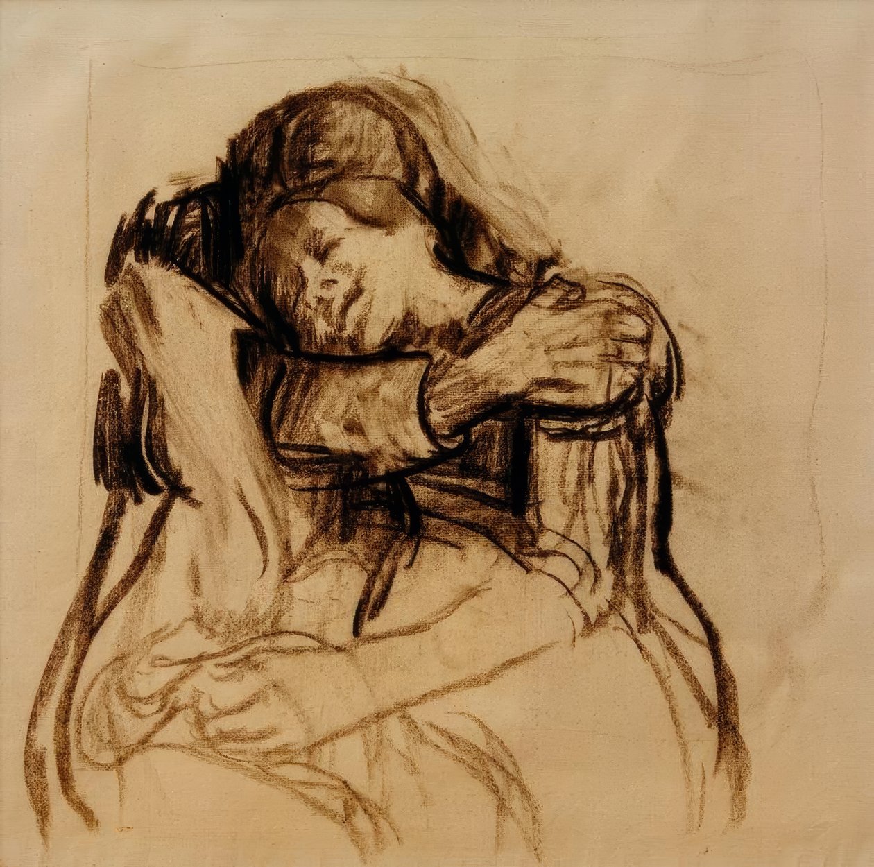 dolanmış by Käthe Kollwitz