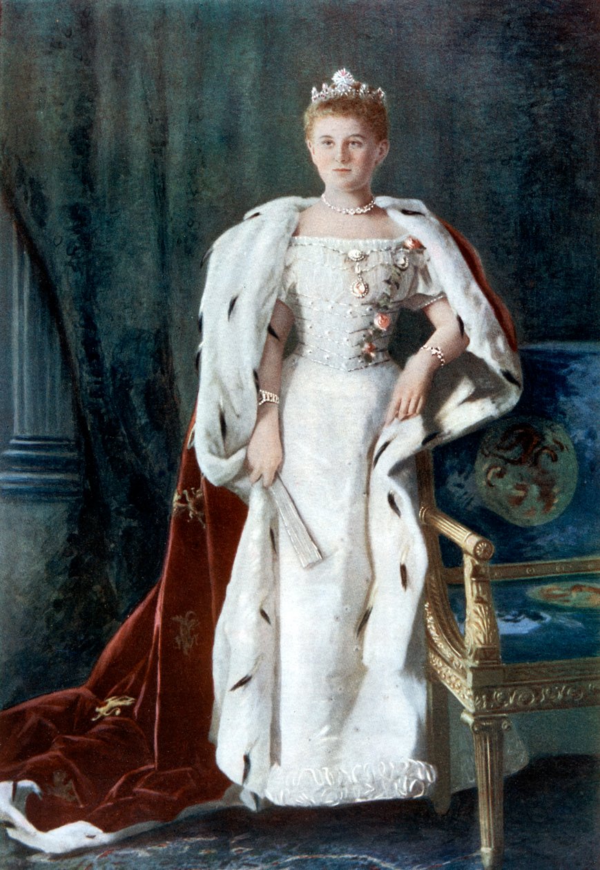 Hollanda Kraliçesi Wilhelmina, 20. yüzyılın başlarında. by Kaineke