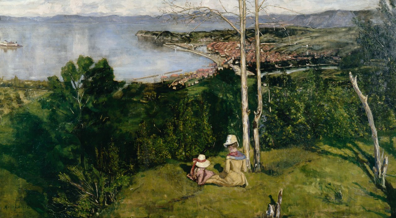 Trondheim üzerinden görünüm by Kalle (1865 93) Lochen