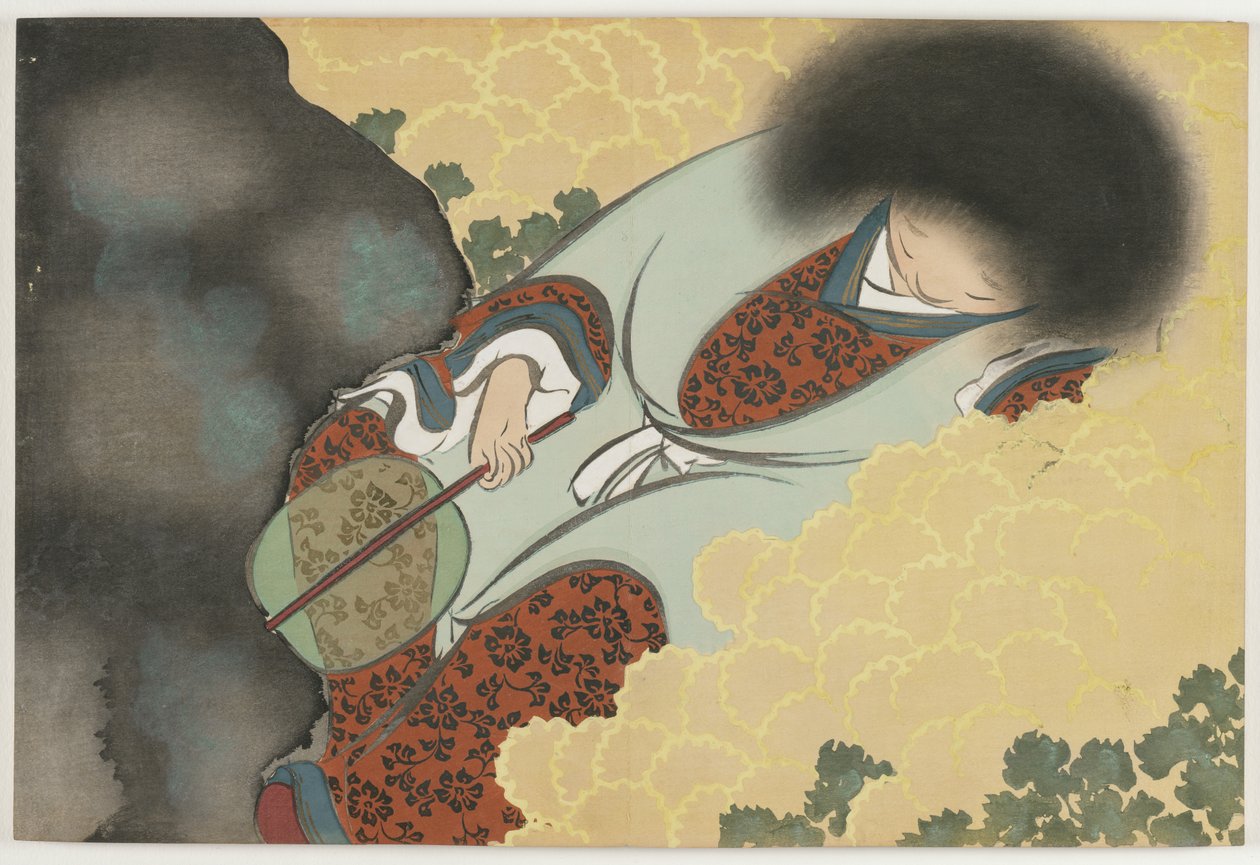 Yüz Dünyanın Çiçekleri (Momoyogusa): Krizantem Çocuk (Kikujidō) by Kamisaka Sekka