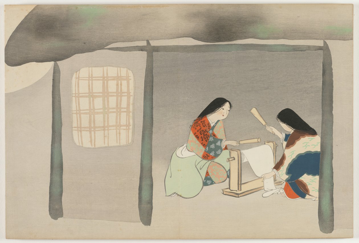 Yüz Dünyanın Çiçekleri (Momoyogusa): Dolgun İpek (Uchiginu) by Kamisaka Sekka