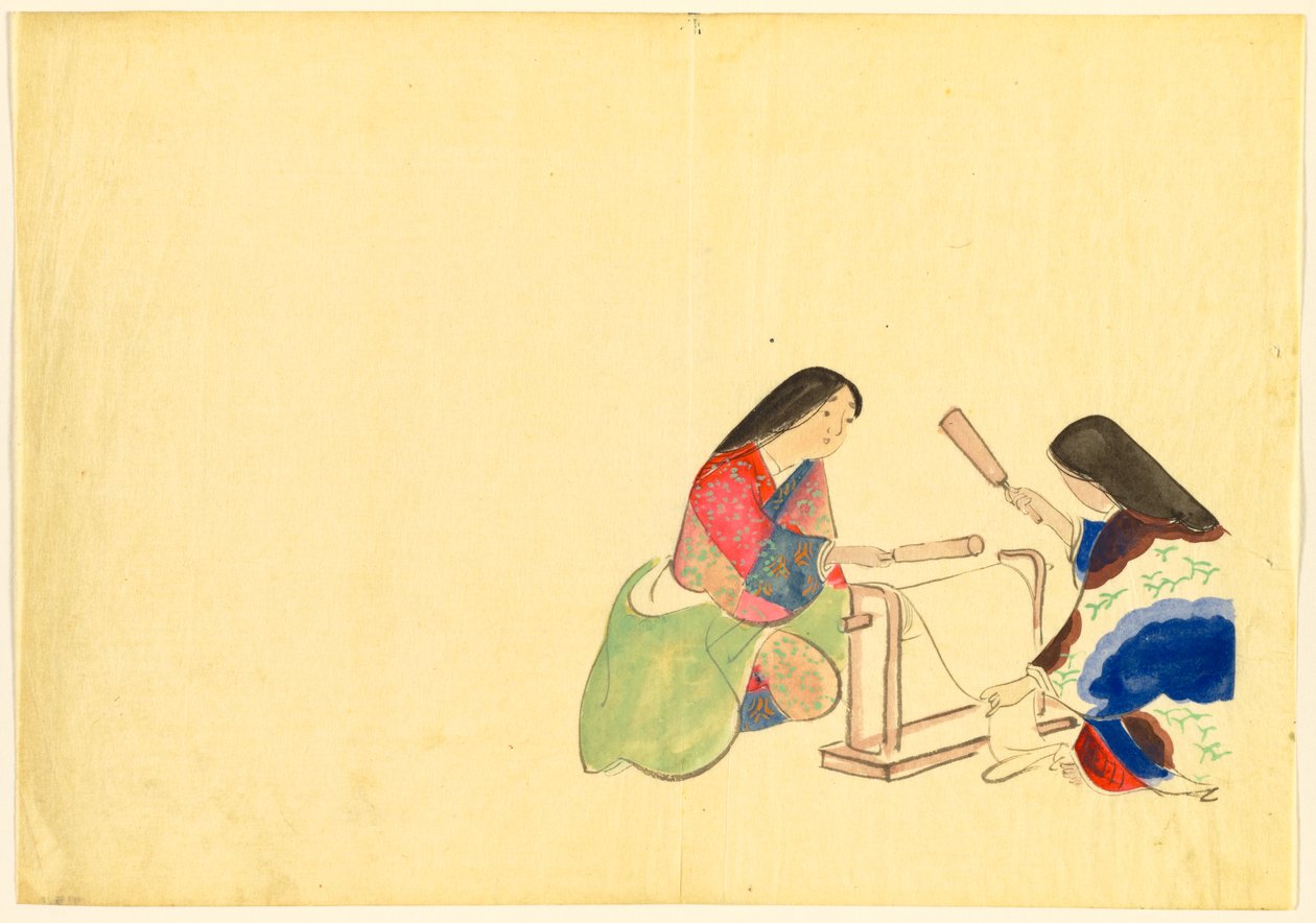 Yüz Dünyanın Çiçekleri (Momoyogusa): Dolgun İpek (Uchiginu) by Kamisaka Sekka
