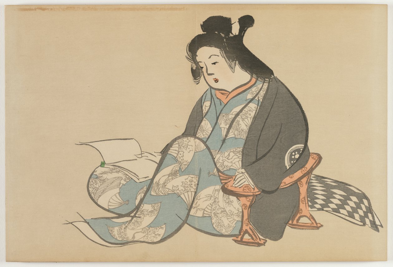 Yüz Dünyanın Çiçekleri (Momoyogusa): Tembellik (Tsurezure) by Kamisaka Sekka