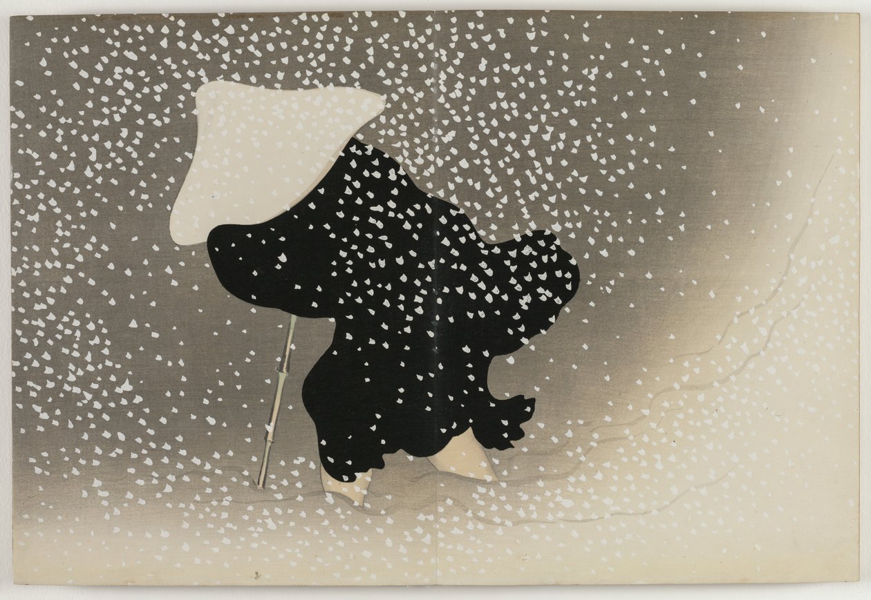 Yüz Dünyanın Çiçekleri (Momoyogusa): Dönen Kar (Tomoe no yuki) by Kamisaka Sekka