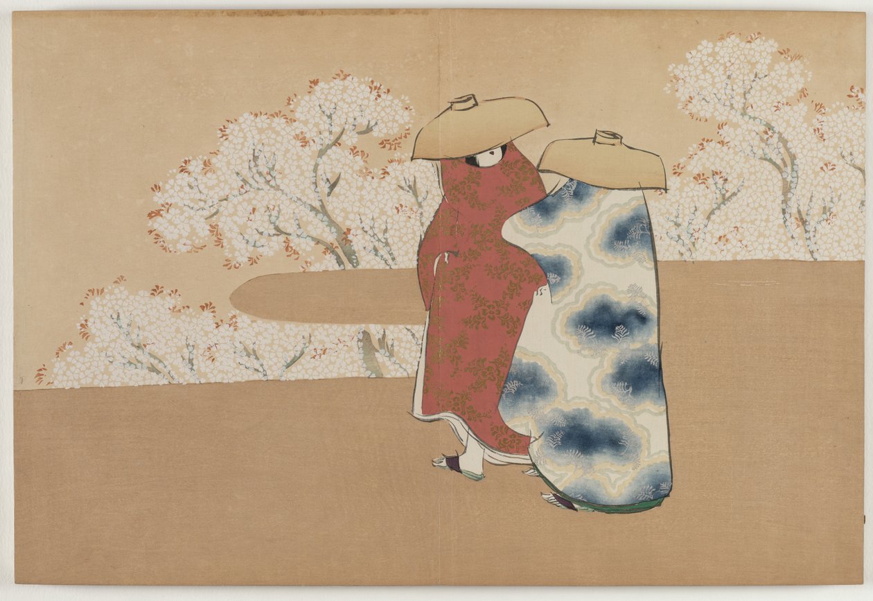 Yüz Dünyanın Çiçekleri (Momoyogusa): Üçüncü Ay (Yayoi) by Kamisaka Sekka