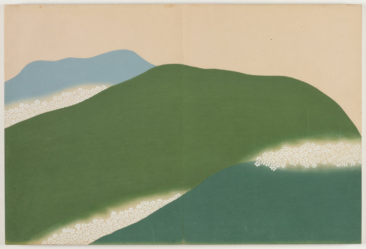 Yüz Dünyanın Çiçekleri (Momoyogusa): Yoshino (Yoshino) by Kamisaka Sekka