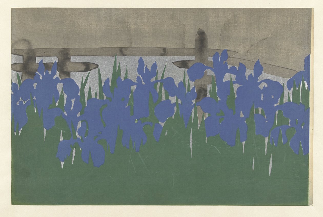 Süsen, 1909 (tahta baskı) by Kamisaka Sekka