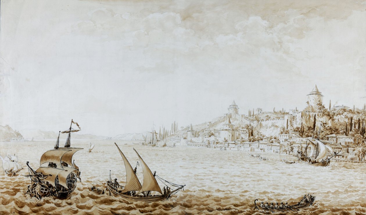 Rumeli Hisarı manzarası, 1777 by Kamsetzer