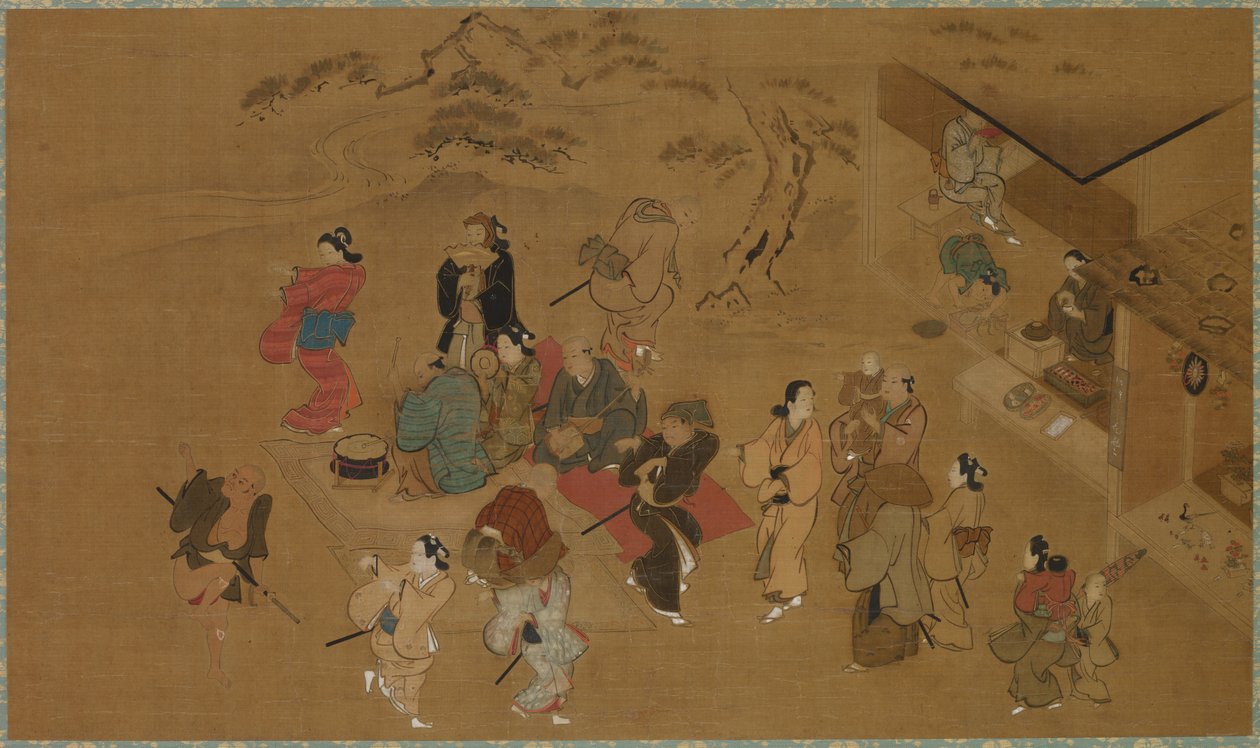 Bahar Dansı Sahnesi by Kanō Tan’yū