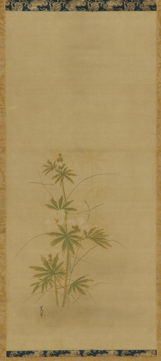 Aibika bir setin parçası, Edo dönemi, 17. yüzyılın ortaları ile 18. yüzyılın başları. by Kanô Yôboku Tsunenobu