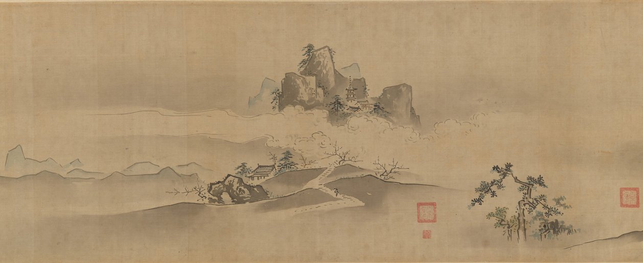 Çin Manzarası: Xiao ve Xiang Nehirlerinin Sekiz Görünümü, 17.-18. yüzyıl. by Kanô Yôboku Tsunenobu