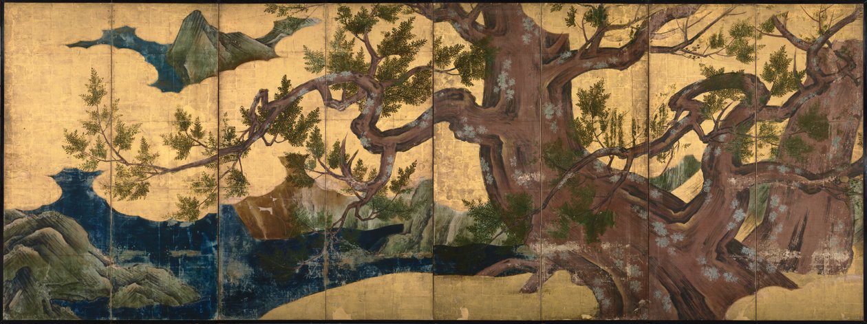 Selvi ağacı by Kano Eitoku