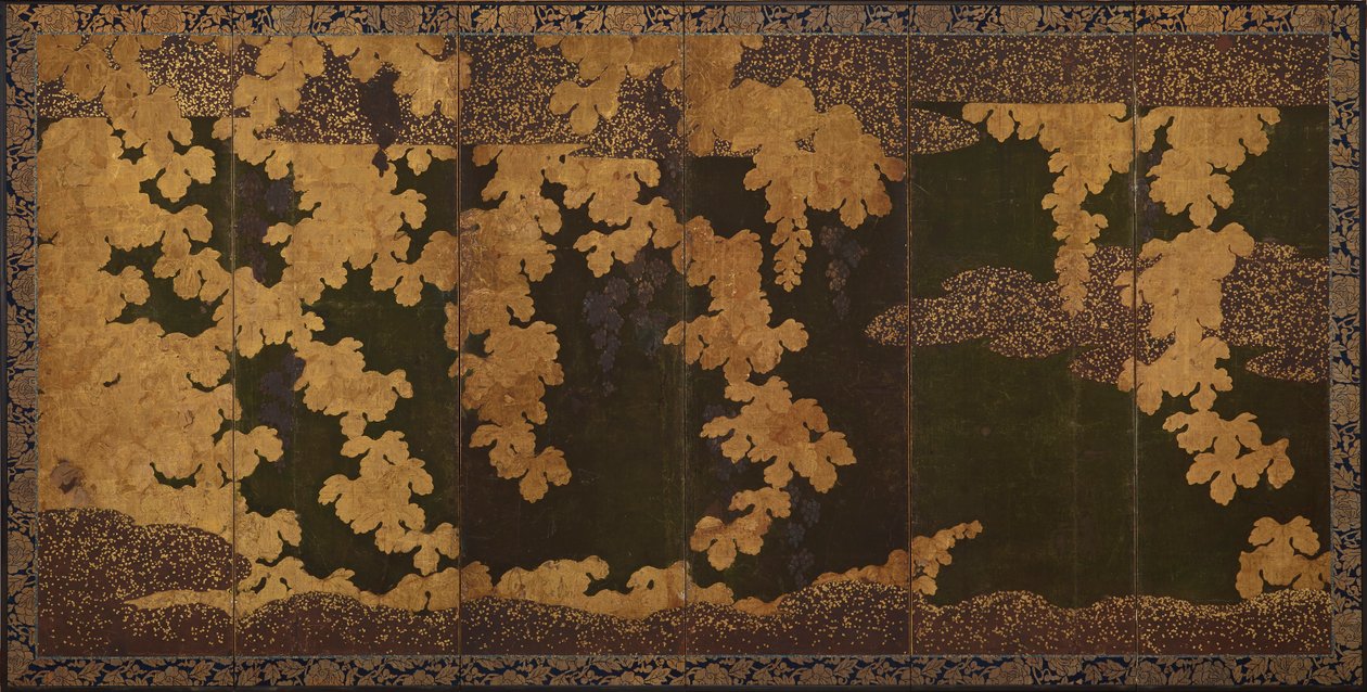 Üzüm asmaları, Momoyama dönemi, 1568-1615. by Kano Eitoku