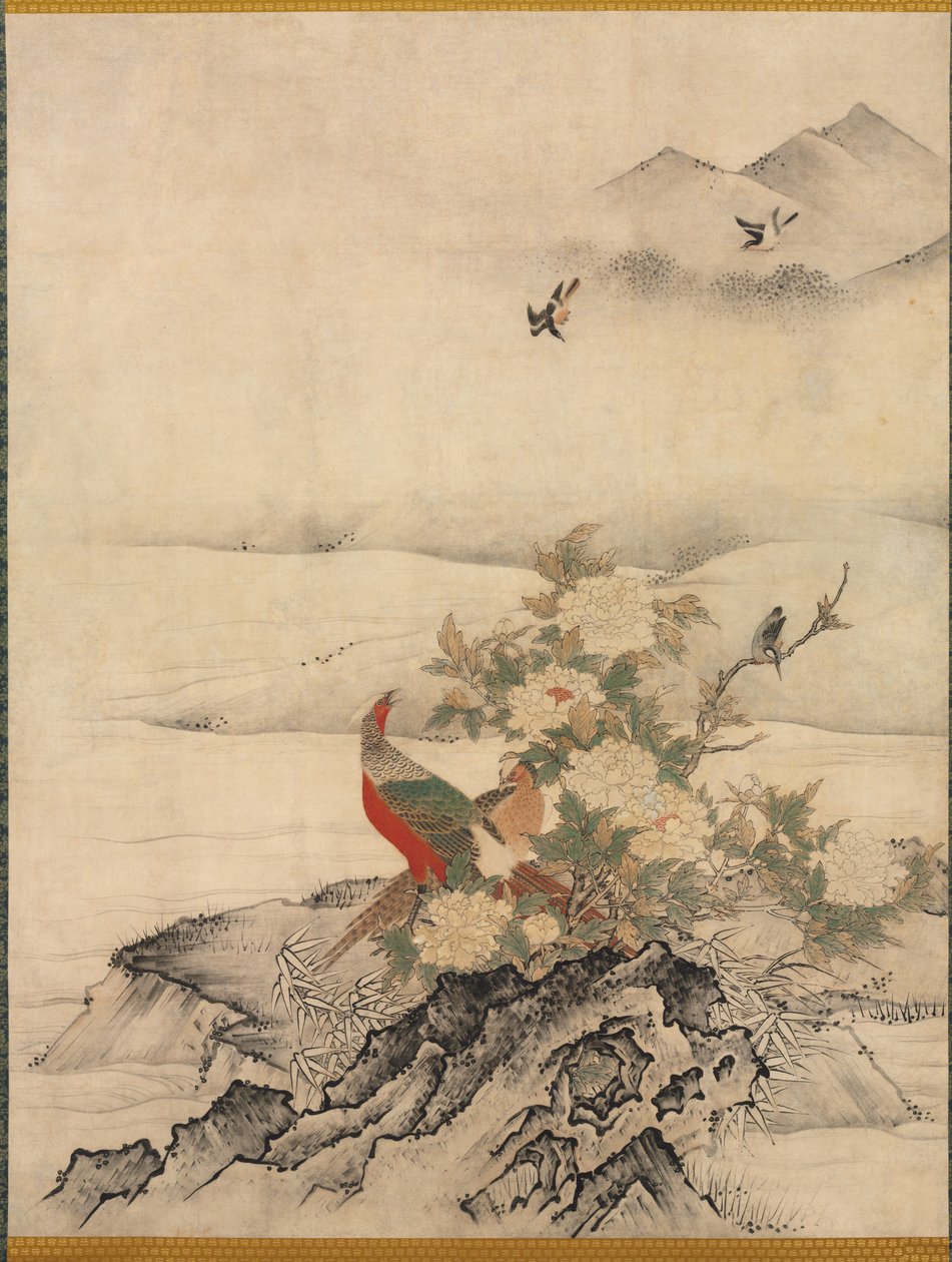 Bahar Manzarasında Çiçekler ve Kuşlar, 1500