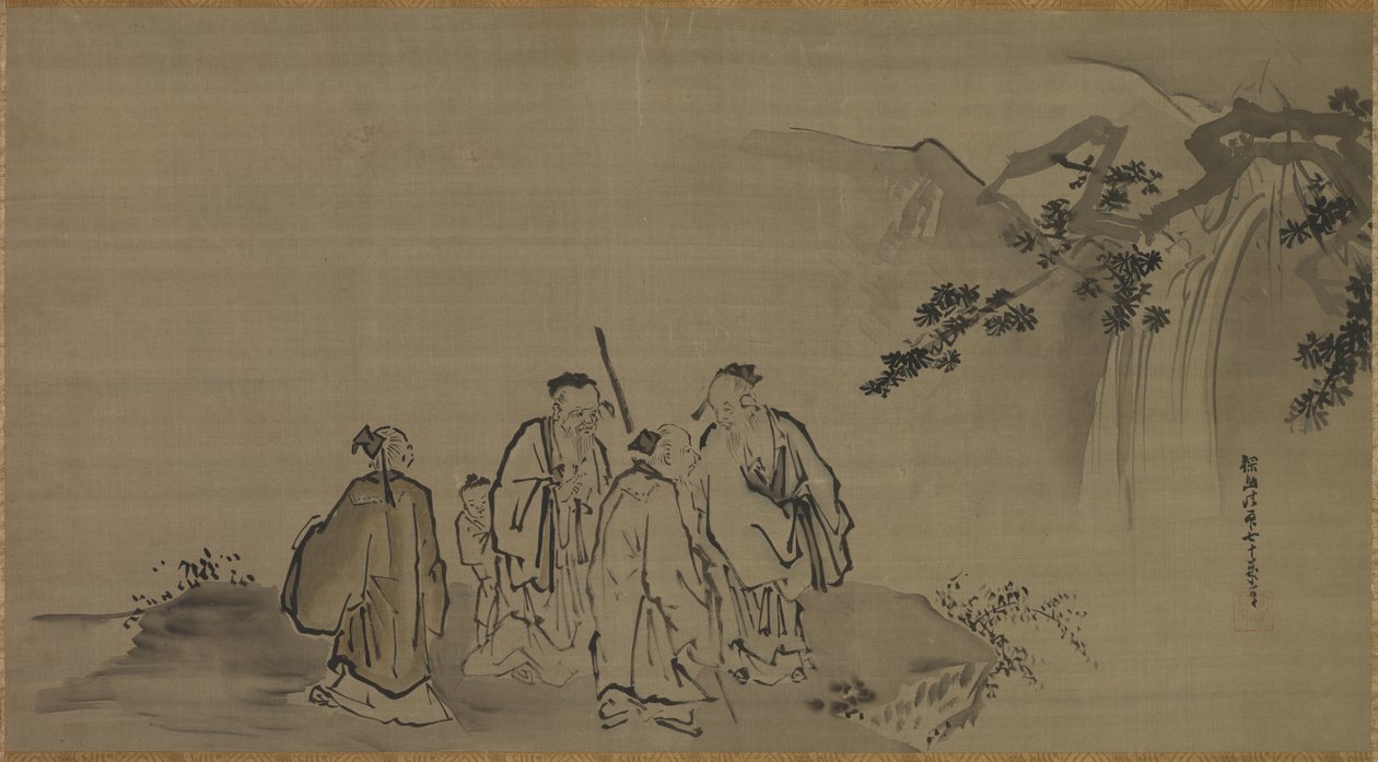Çinli Bilgeler, 17. yüzyıl. by Kanō Tan’yū