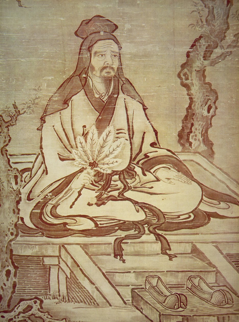 Konfüçyüs (kağıt üzerine mürekkep) by Kano Tanyu