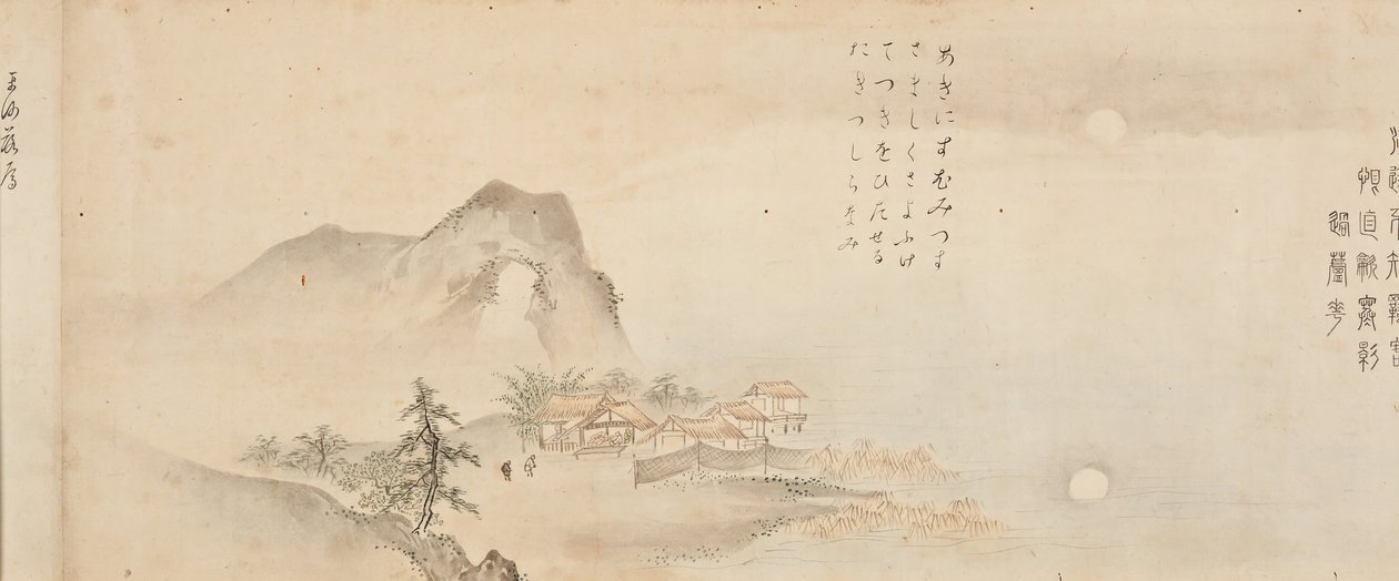 Xiao ve Xiang Nehirlerinin Sekiz Görünümü, 1675. by Kano Toun