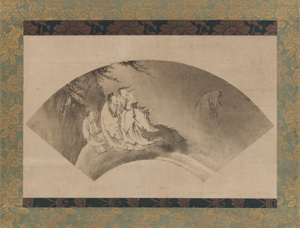 Bir Bulutta Uçan Resshi, 16. yüzyıl. by Kano Yukinobu