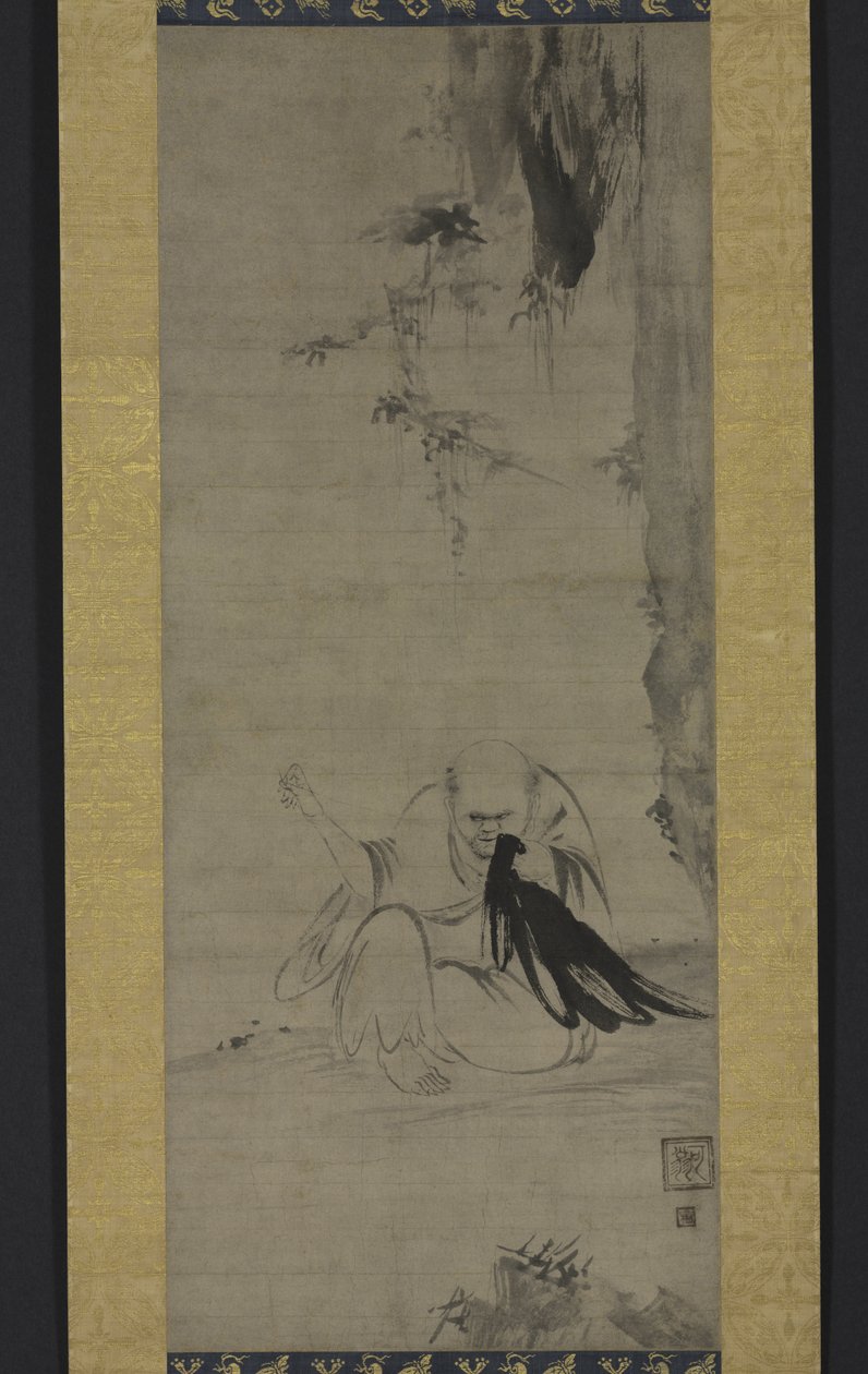 Choyo: Sabah Güneşi Altında Keşiş Dikişi, c.1350 veya öncesi by Kaō