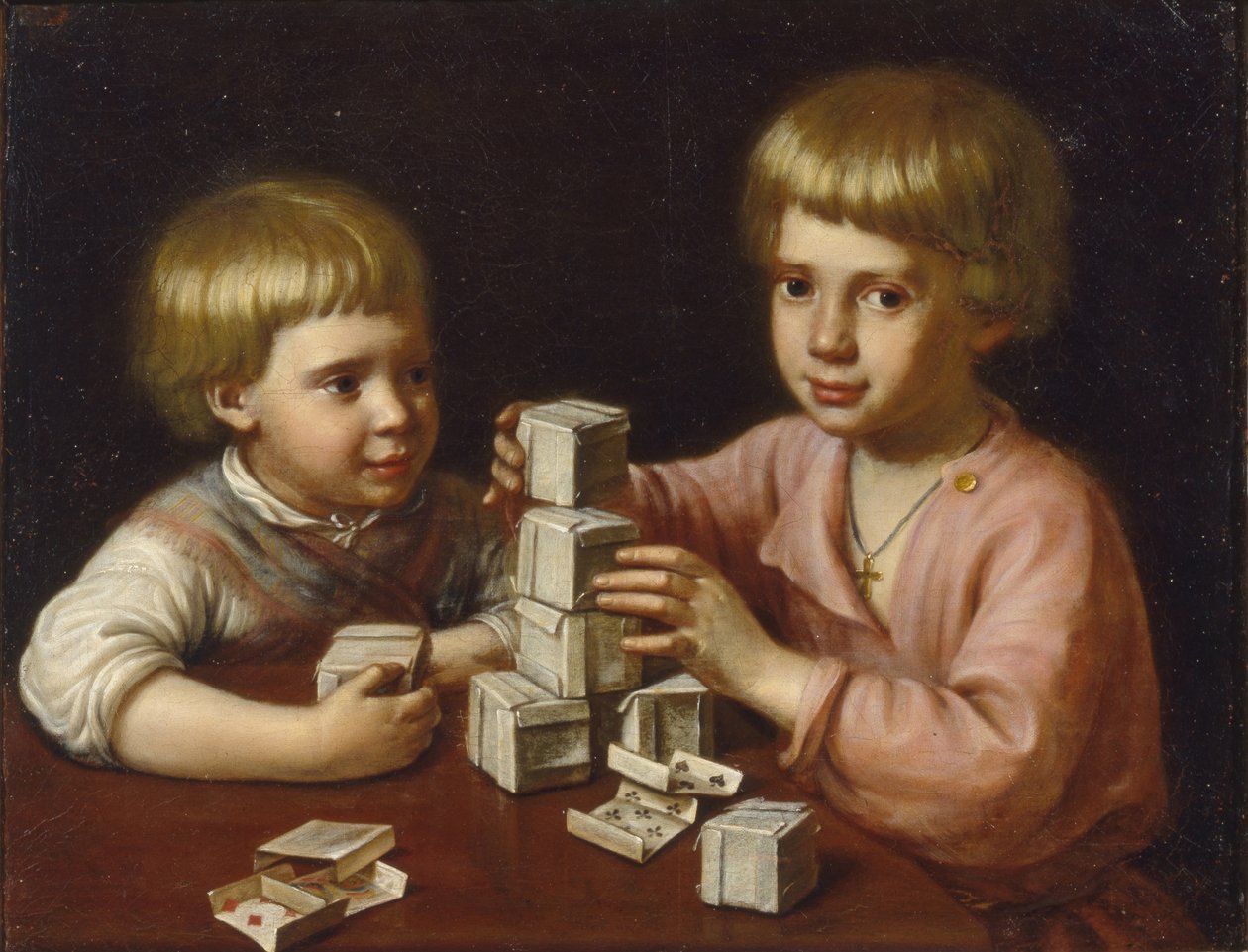 Oynayan çocuklar, 1837 by Kapiton Stepanovich Pavlov